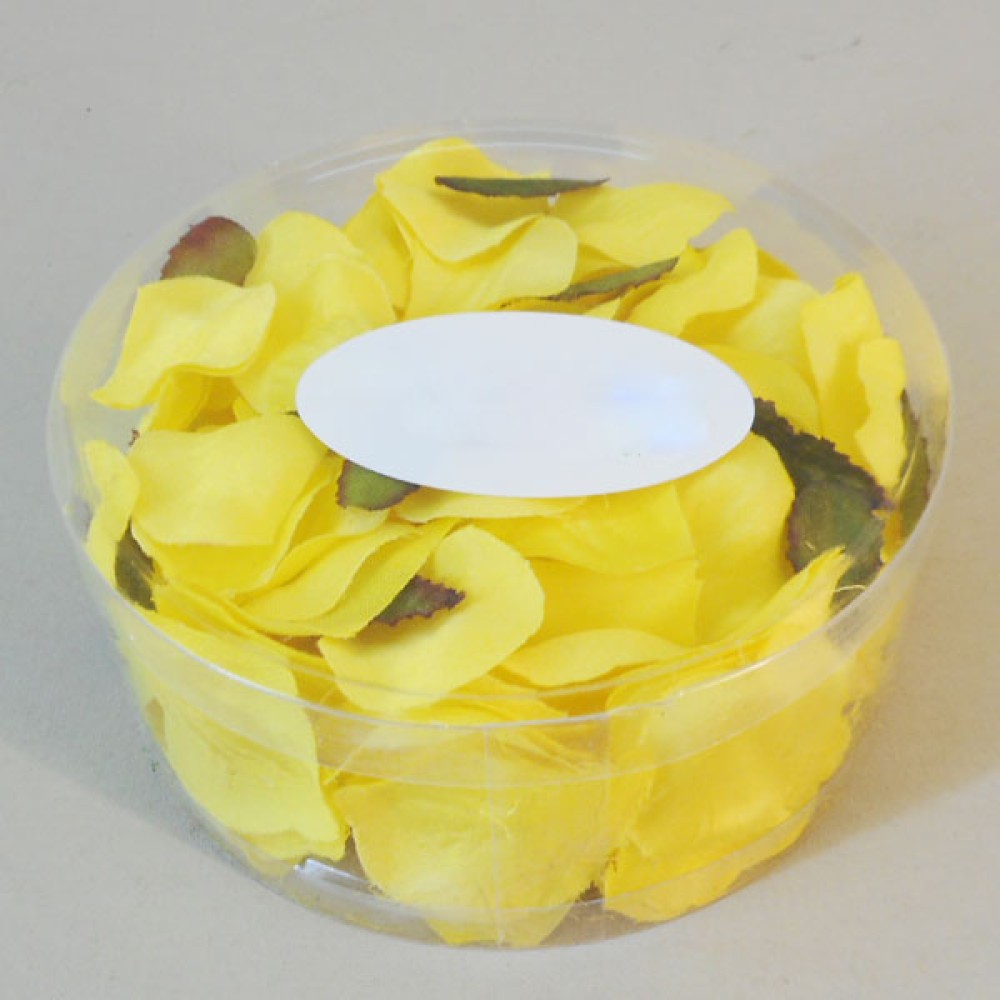 Rose Petals Lemon Yellow 164 Petals Artificial Flowers